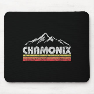 Vintage Chamonix Retro Mountain Mens Womens Souven Mouse Pad