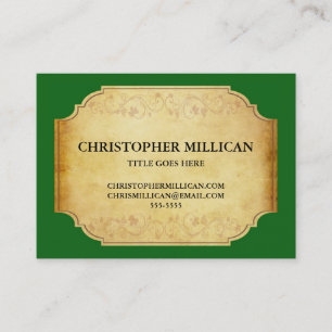 Vintage Champagne Wine Label Business Card