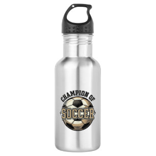 Vintage Champion of Soccer Ball Shirt Design_1 532 Ml Water Bottle