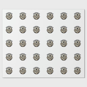 Vintage Champion of Soccer Ball Shirt Design_1 Wrapping Paper