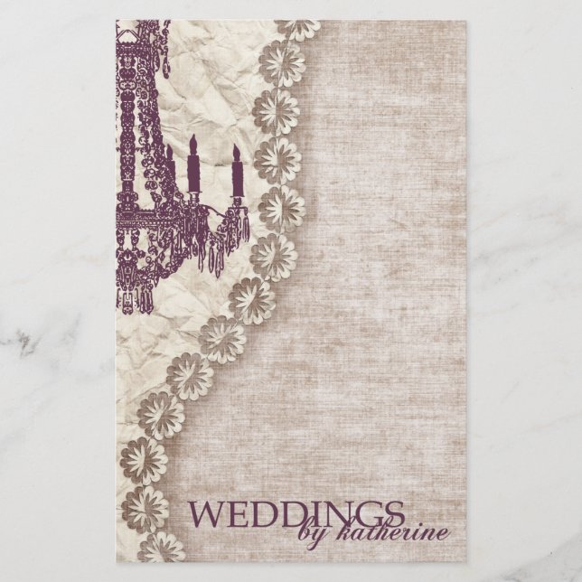 Vintage Chandelier Note Cards (Front)