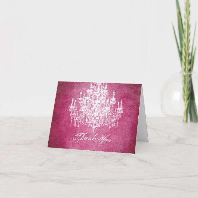 Vintage Chandelier Thank You (Front)