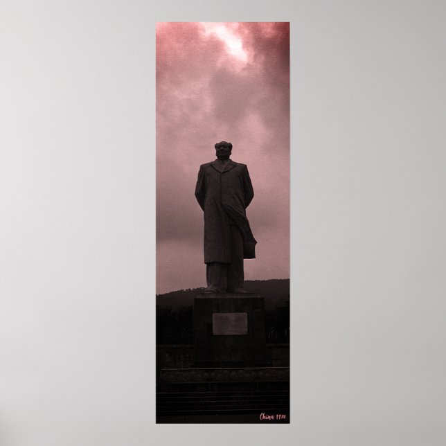 Vintage Changsha Mao Tse Tung statue Poster (Front)