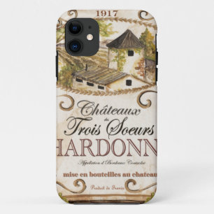 Vintage Chardonnay Label iPhone 11 Case