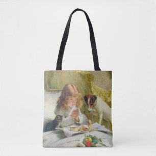 Vintage Charles Burton Barber Suspense Tote Bag
