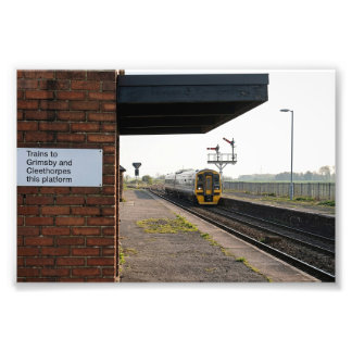 Vintage Charm at Brocklesby Railway Station Photo Print
