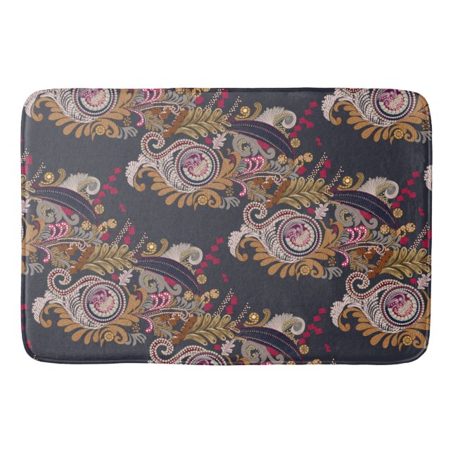 Vintage Charm Bath Mat (Front)
