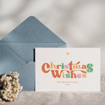 Vintage Charm Colourful Merry Christmas