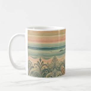 Vintage Charm: Faded Stripes Coffee Mug