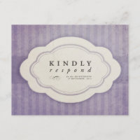 Vintage Charm Lilac Response Cards