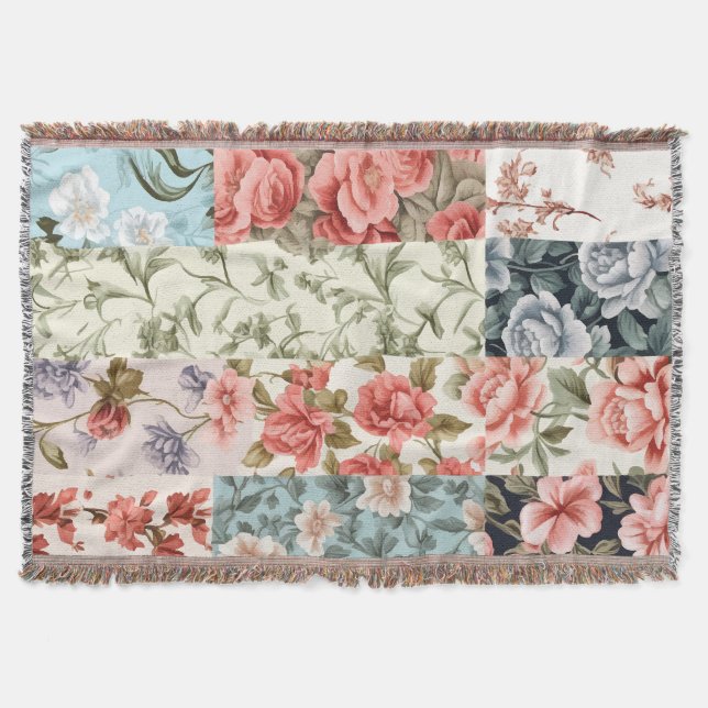 Vintage Charm  Throw Blanket (Front)