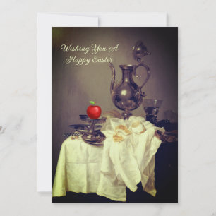 Vintage Charm with a Modern Twist Still Life Holiday Card