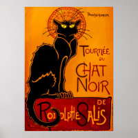 Vintage Chat Noir - Black Cat Poster