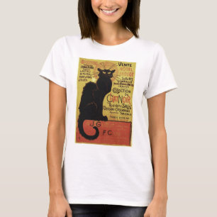 Vintage Chat Noir, Vente Hôtel Drouot Steinlen T-Shirt
