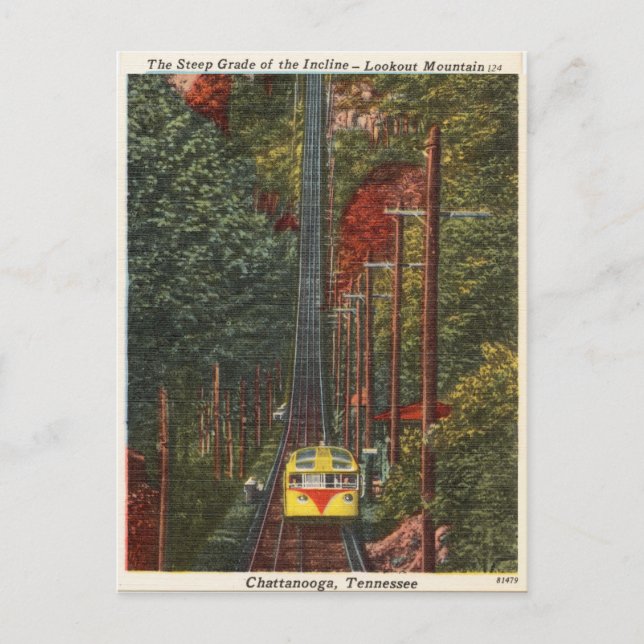 Vintage Chattanooga, Tennessee, Lookout Mountain Postcard (Front)