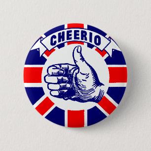 Vintage Cheerio 6 Cm Round Badge