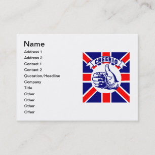Vintage Cheerio Business Card