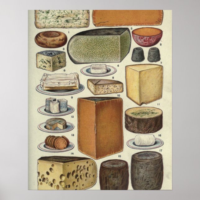 Vintage Cheese Poster (Front)