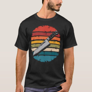 Vintage Chef Knife Culinary Cooking T-Shirt