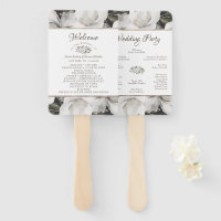 Vintage Cherish Floral Wedding Ceremony Program