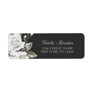 Vintage Cherish Floral Wedding Return Address Return Address Label