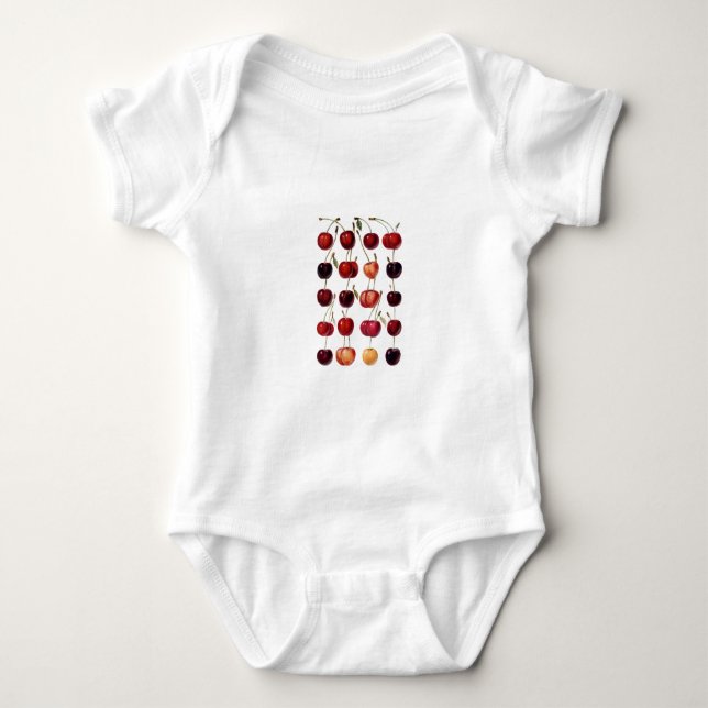 Vintage Cherries Baby Bodysuit (Front)