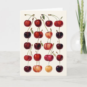 Vintage Cherries Card