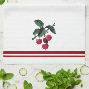 Vintage Cherries Tea Towel