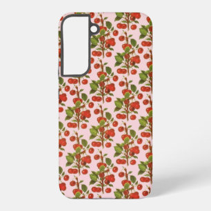Vintage Cherries Wallpaper Samsung Galaxy Case