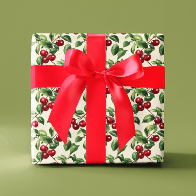Vintage Cherries  Wrapping Paper (Creator Uploaded)