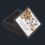 Vintage Cherry Blossom Love Bird Peach Mint Gift Box<br><div class="desc">Vintage Cherry Blossom Love Bird Peach Mint</div>