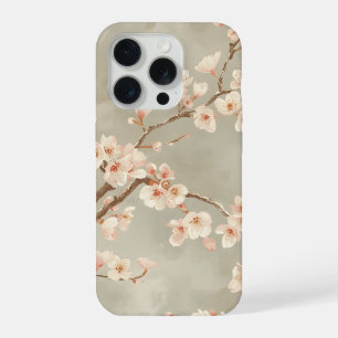 Vintage Cherry Blossom Sakura Branch iPhone 15 Pro Case