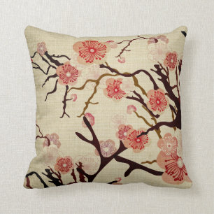 Vintage Cherry blossom tree American MoJo Pillow