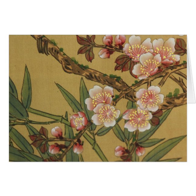 Vintage Cherry Blossoms Asian Japanese Flowers (Front Horizontal)