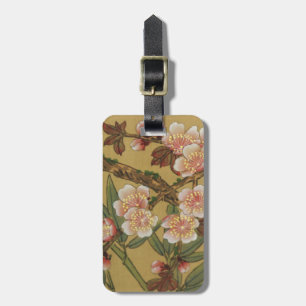Vintage Cherry Blossoms Asian Japanese Flowers Luggage Tag