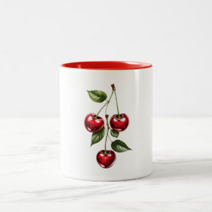 ​Vintage Cherry Illustration Coffee Mug