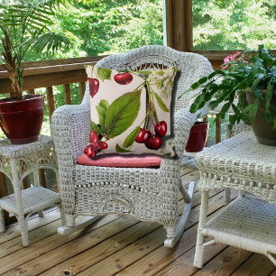 Vintage Cherry Illustration Cushion
