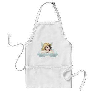 Vintage cherub angel on a cloud standard apron