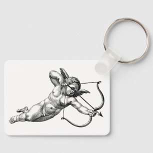 Vintage Cherub Cupid Love Keychain