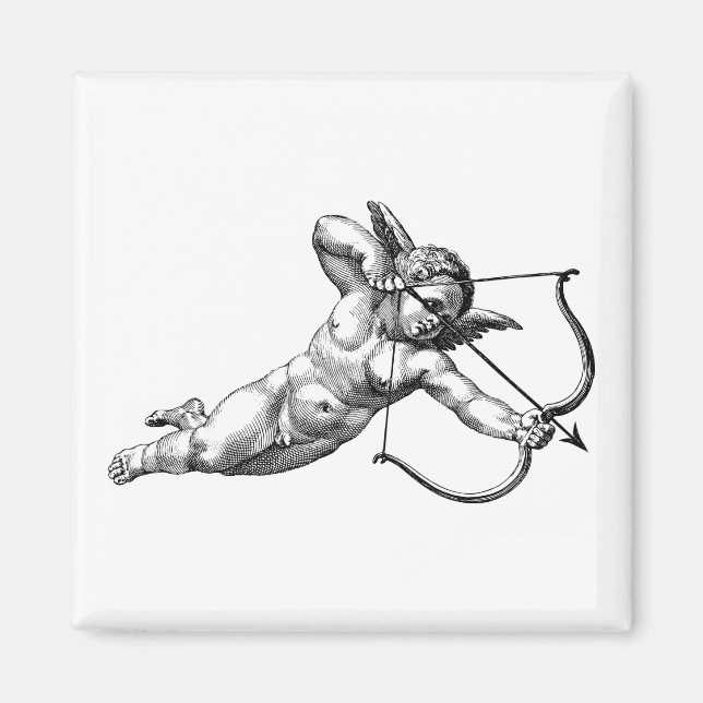 Vintage Cherub Cupid Love Magnet (Front)