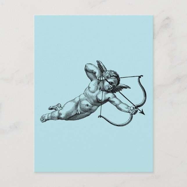 Vintage Cherub Cupid Love Postcard (Front)