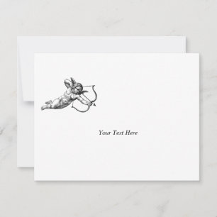 Vintage Cherub Cupid Love Wedding Celebration RSVP Card