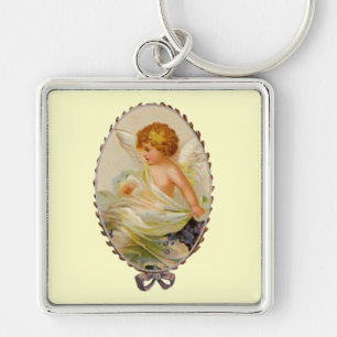 Vintage Cherub Key Ring