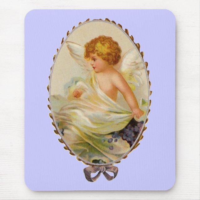 Vintage Cherub Mouse Pad (Front)