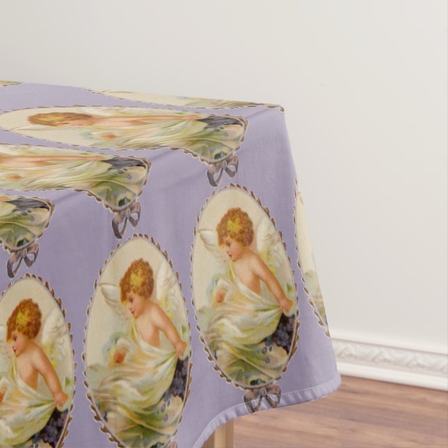 Vintage Cherub Tablecloth (In Situ)