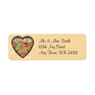 Vintage Cherub Valentine Address Labels