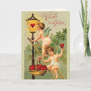 Vintage Cherub Valentine Card