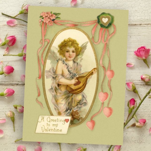 Vintage Cherub Valentine Postcard (Creator Uploaded)