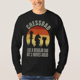 Vintage Chess Dad Like A Regular Dad Chess Player T-Shirt