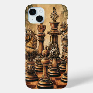 Vintage Chess Pieces iPhone 15 Mini Case